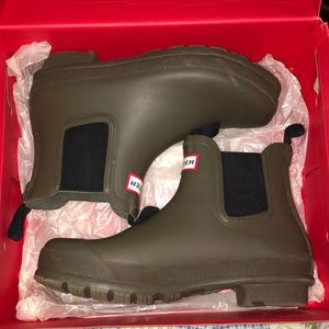 Green hunter Chelsea boots *RARE*